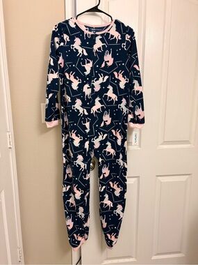 New Carters fleece Unicorn Print One-Piece Pajama